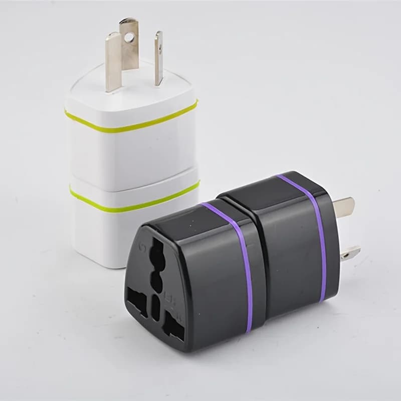 Spina adattatore da viaggio mondiale da 1/2 pezzi, convertitore da Australia a USA UE Regno Unito con nucleo in rame puro, design sottile a 3 pin per una ricarica sicura