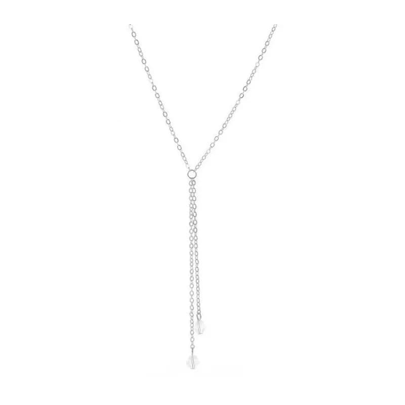 Collana Lunga da Donna con Pendente in Cristallo e Perla di Opale, Gioielli per il Commercio Estero