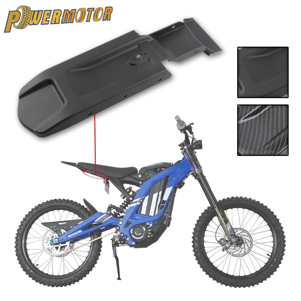 Protezione Sottosella Moto in Fibra di Carbonio - Accessori per Surron Light Bee X, Dirt Bike, Motocross - Parti Modificate