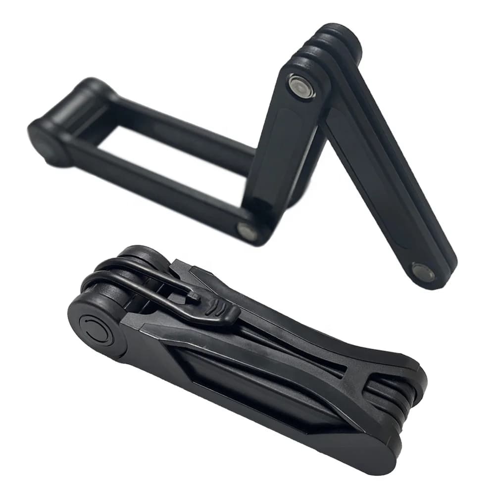 Heavy Duty High Security Folding Protection Anti-theft Bicycle Lock with Key Motorcycle Bicycle Accessories Chain Lock