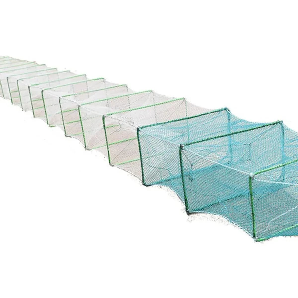 Lunghezza 6.5m-9.5m grande gabbia da pesca gabbia per gamberetti rete da pesca rede de pesca trappola per pesci all'aperto gabbia per gamberi accessori per esterni