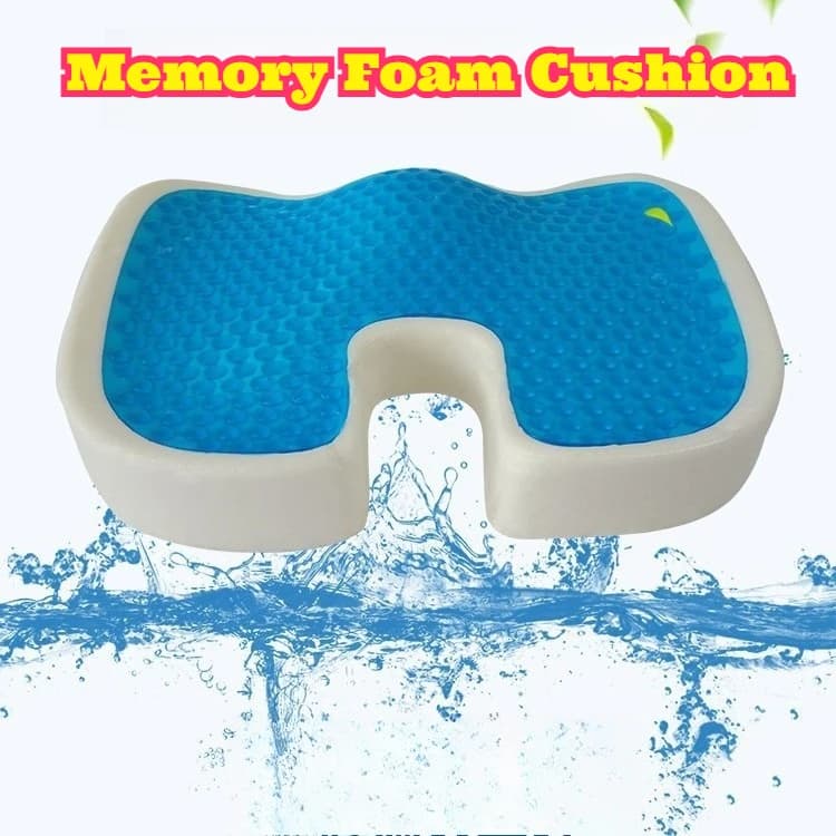 ‌ Cuscino per Seduta in Memory Foam Oversize, Rinfrescante e Traspirante, Supporto Ergonomico per Sedia da Ufficio e Sedile Auto, Tappetino per Alleviare la Pressione durante Lunghe Sedute