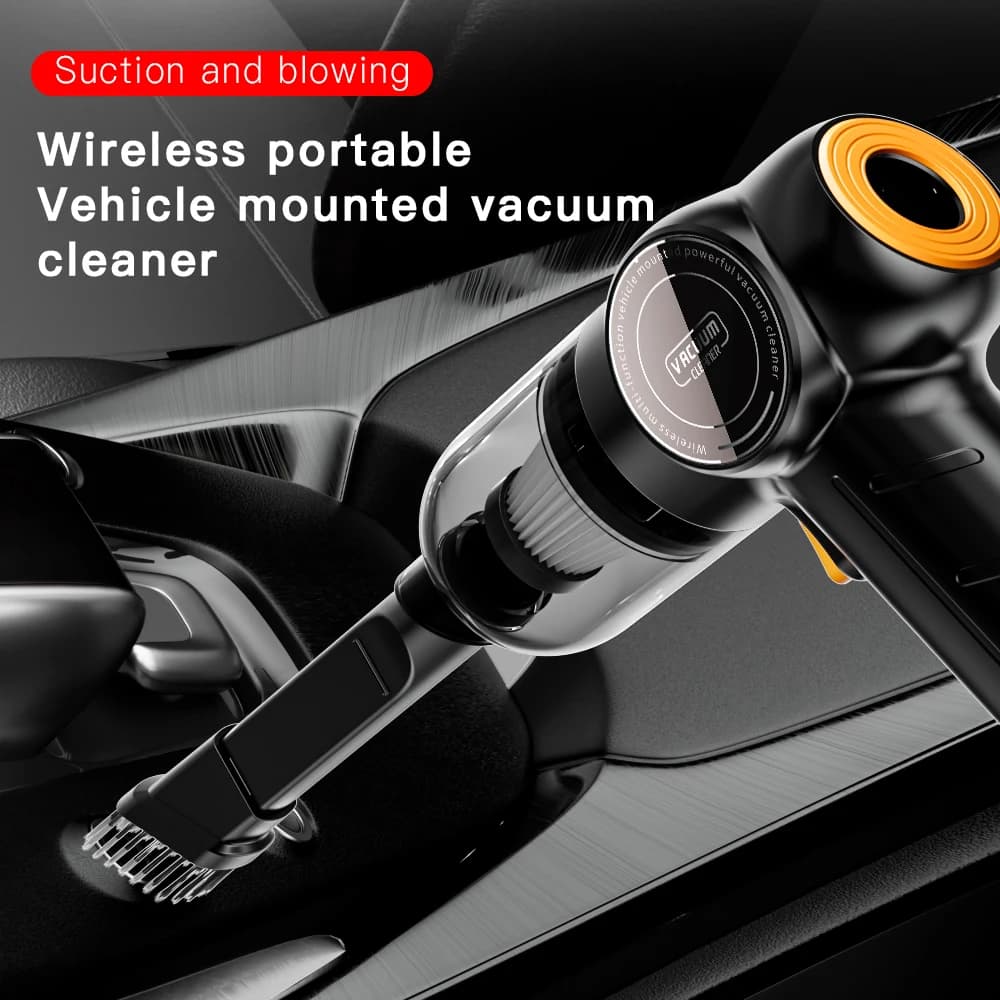 Mini aspirapolvere per auto wireless personalizzato e pulitore domestico Aspirapolvere per auto integrato con aspirazione e soffiaggio due in uno a doppio scopo