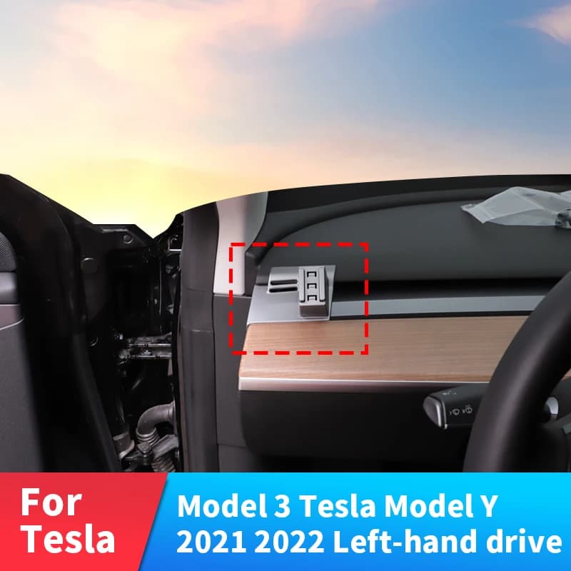 Supporto per telefono per auto Base speciale per staffa fissa per Tesla MODELLO 3 MODELLO Y 2021 2022 Supporto di ricarica wireless Accessori interni