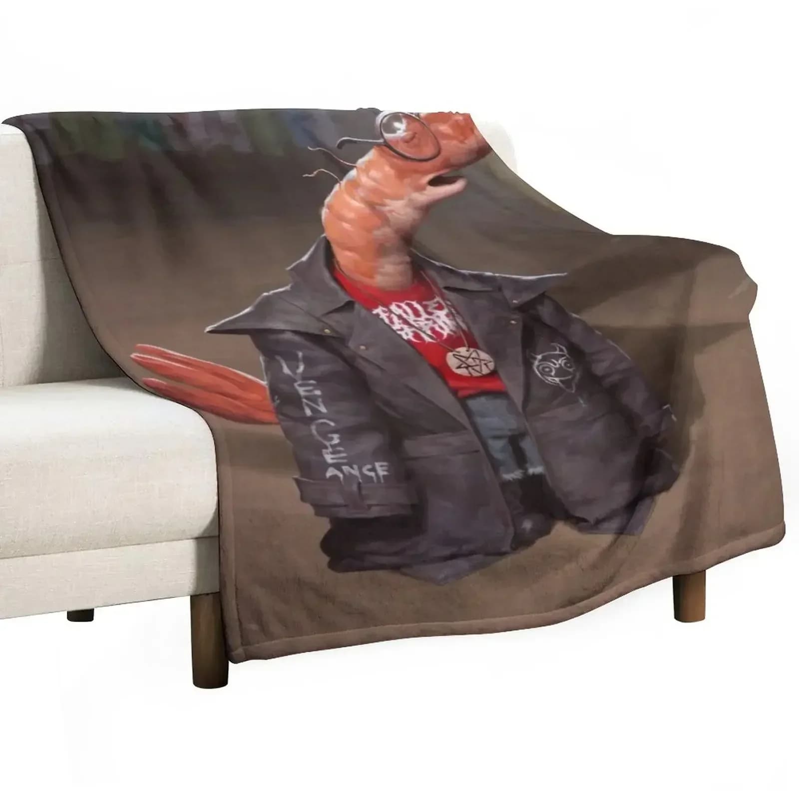 Shrimp Smiling friends Throw Blanket Stuffeds Kid'S Sleeping Bag warm winter for babies Softest Blankets
