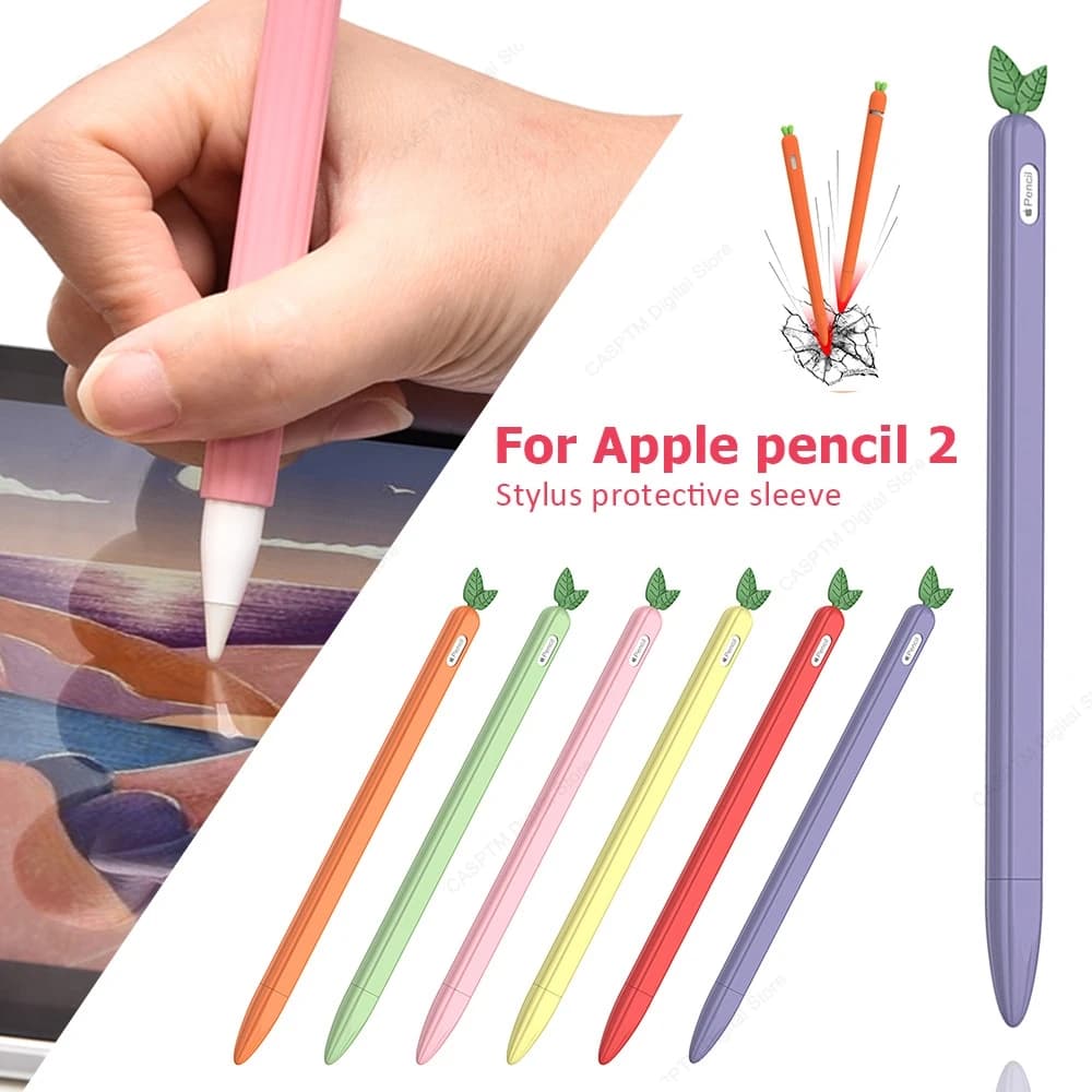 Per Apple Pencil Pro Custodia morbida in silicone Custodia per penna stilo per Apple Pencil 2 Custodie di seconda generazione Tablet Touch Pen Coque