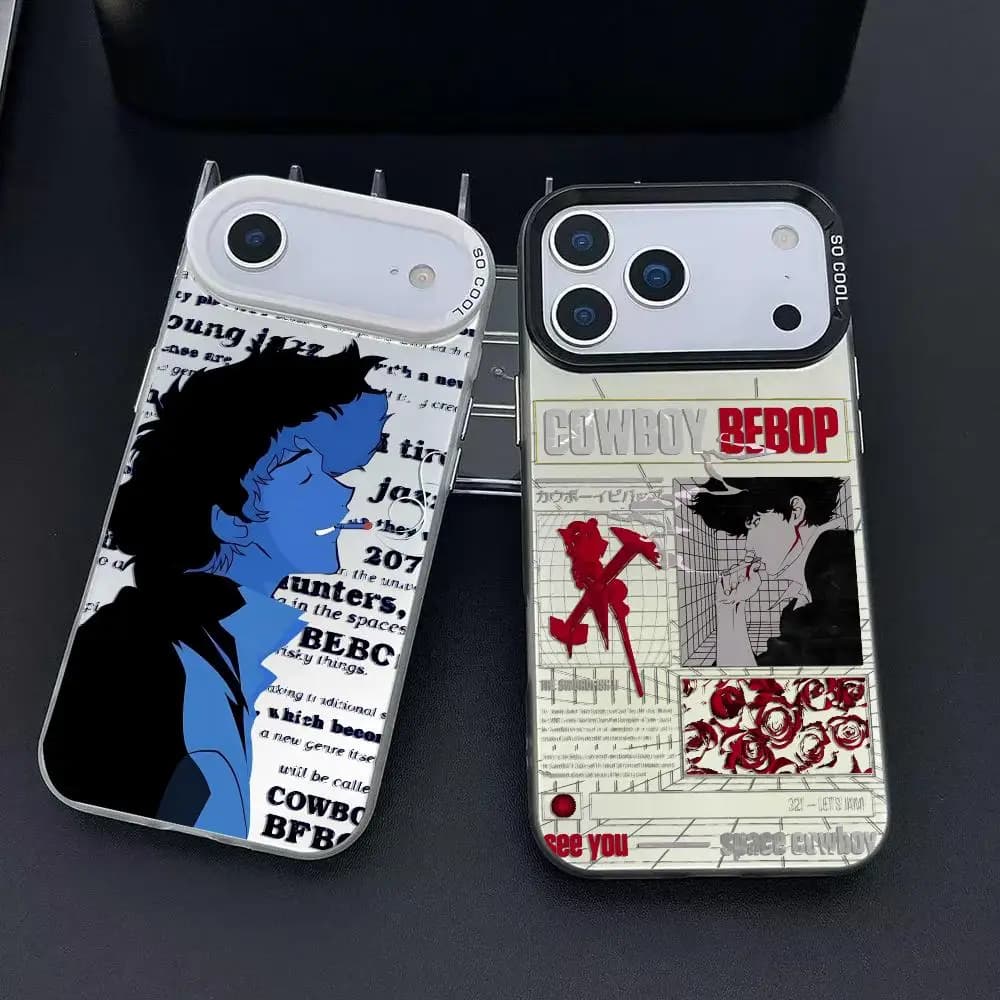 C-Cowboy Anime B-Bebop Phone Case for iPhone 17 16 15 14 13 12 11 Pro Max Air Matte Laser Aurora Antiurto Funda