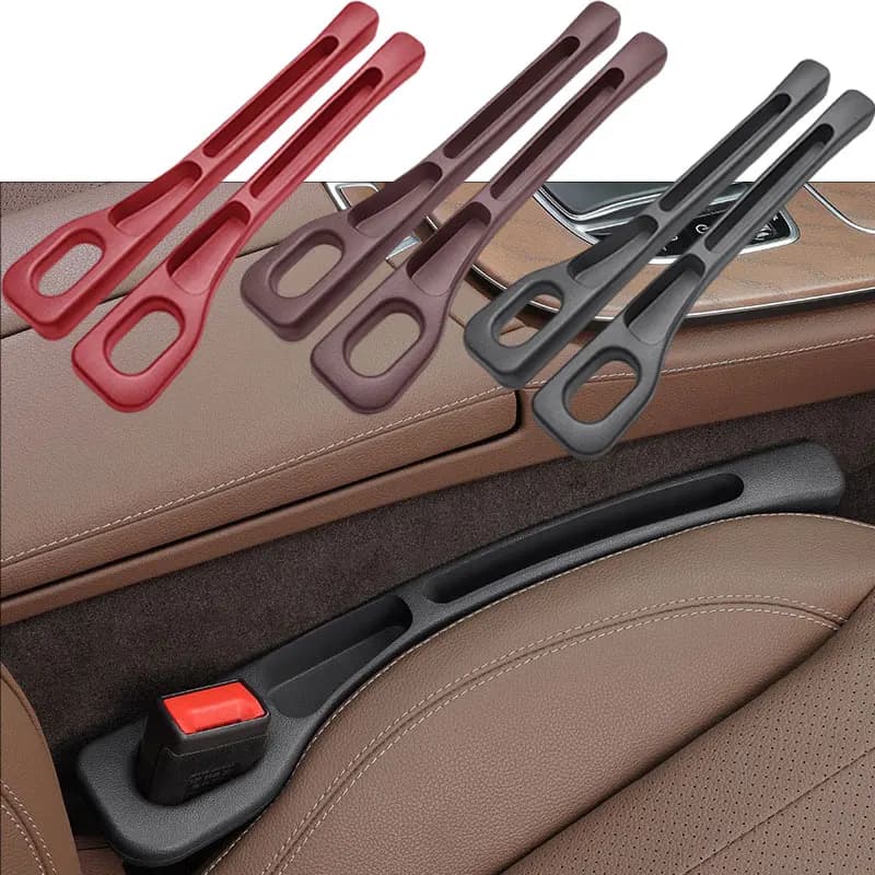 2Pcs/set Car Seat Gap Filler Universal Car Seat Gap Anti-leak Stopper Strip Slot Seat Gap Storage Organizer Accessories