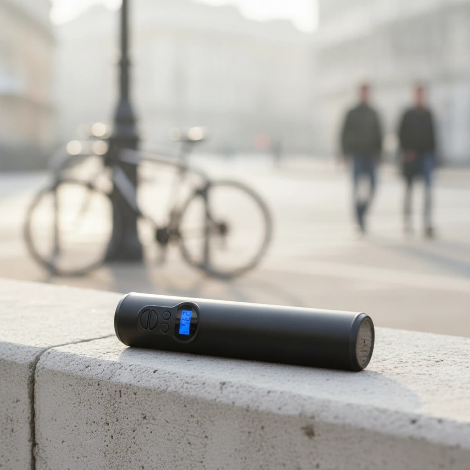 Electric Tire Pump Compact Handheld Air Pump Cordless Inflator for Cyclists, Road Trips, Travel