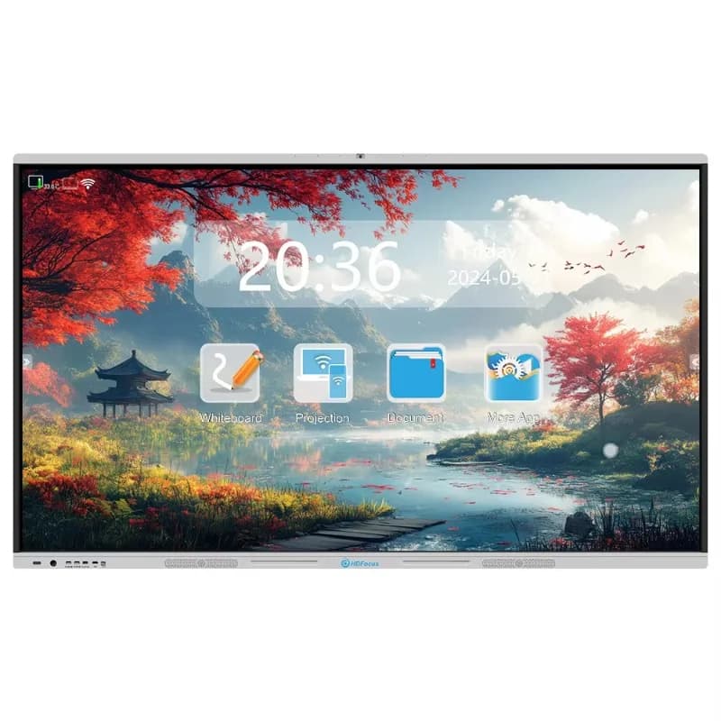 [Vendita calda] Smart board interattivo con display a schermo piatto per aula con touch screen con penna da dito, nessun proiettore necessario per riunioni