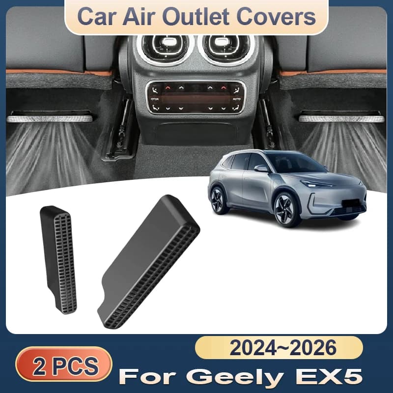 Per Geely EX5 Galaxy E5 2024 2025 2026 Copertura della presa d'aria Posteriore Sotto il sedile Condizionatore Griglie di sfiato Scarico auto ABS Parti di accessori