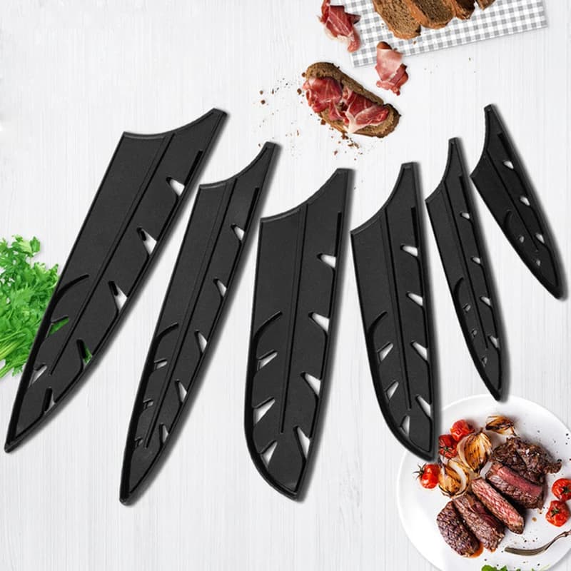 Copri coltelli da cucina multi-size coltello Santoku per pane alla frutta sicuro per alimenti protezione universale lama guaina protezioni per bordi custodia per coltelli