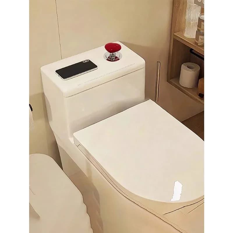 Maniglia a Forma di Cuore Senza Foratura per WC, Armadietti, Cassetti, Ante e Mobili - Accessorio Ferramenta