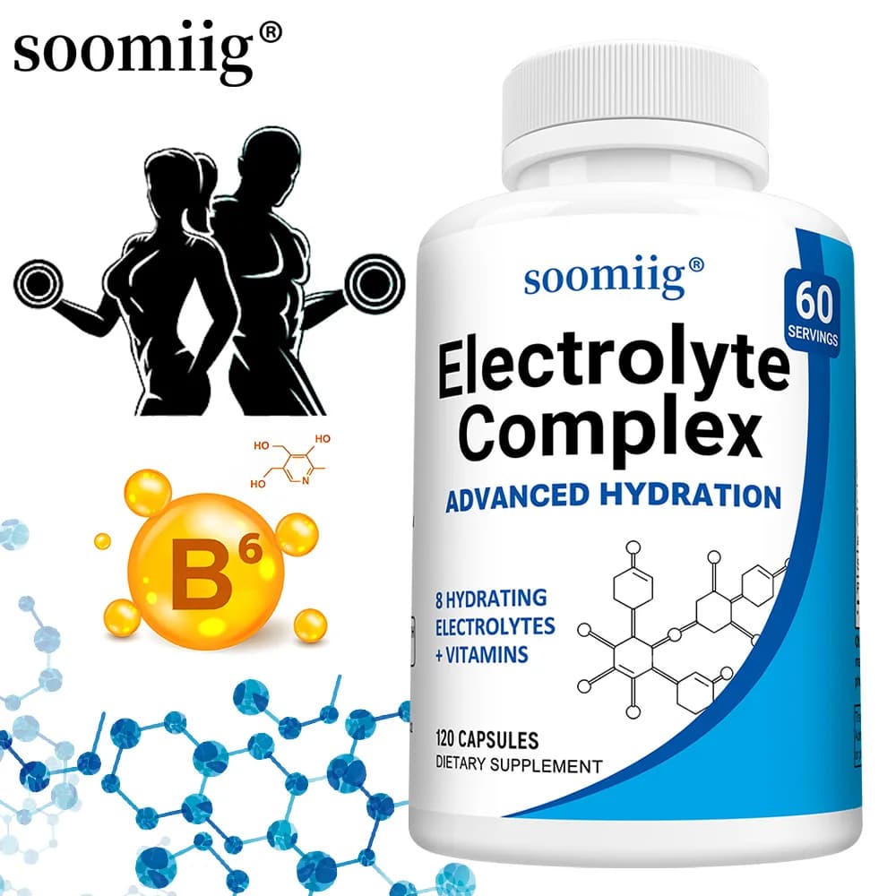 Premium electrolyte capsules: maintenance of electrolyte levels, sports recovery, energy health, food supplement