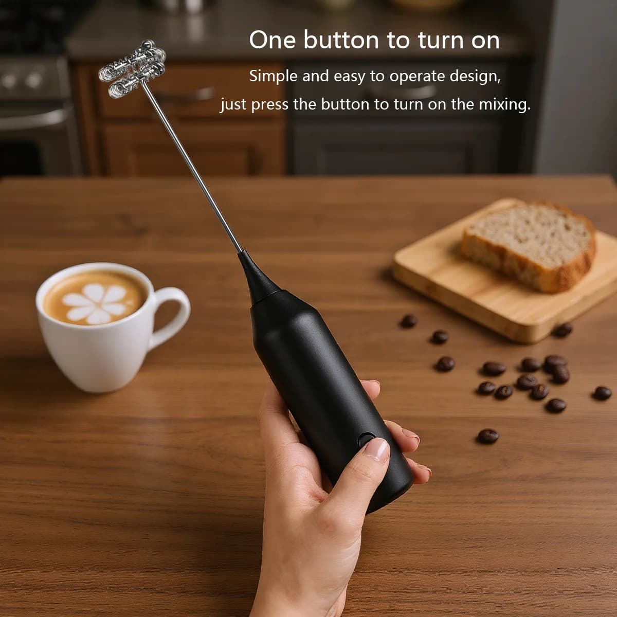 Battery AA Electric Milk Coffee Blender Egg Beater Cream Whipper Cooking Tool Portable Handheld Whiskey Beverage Blender