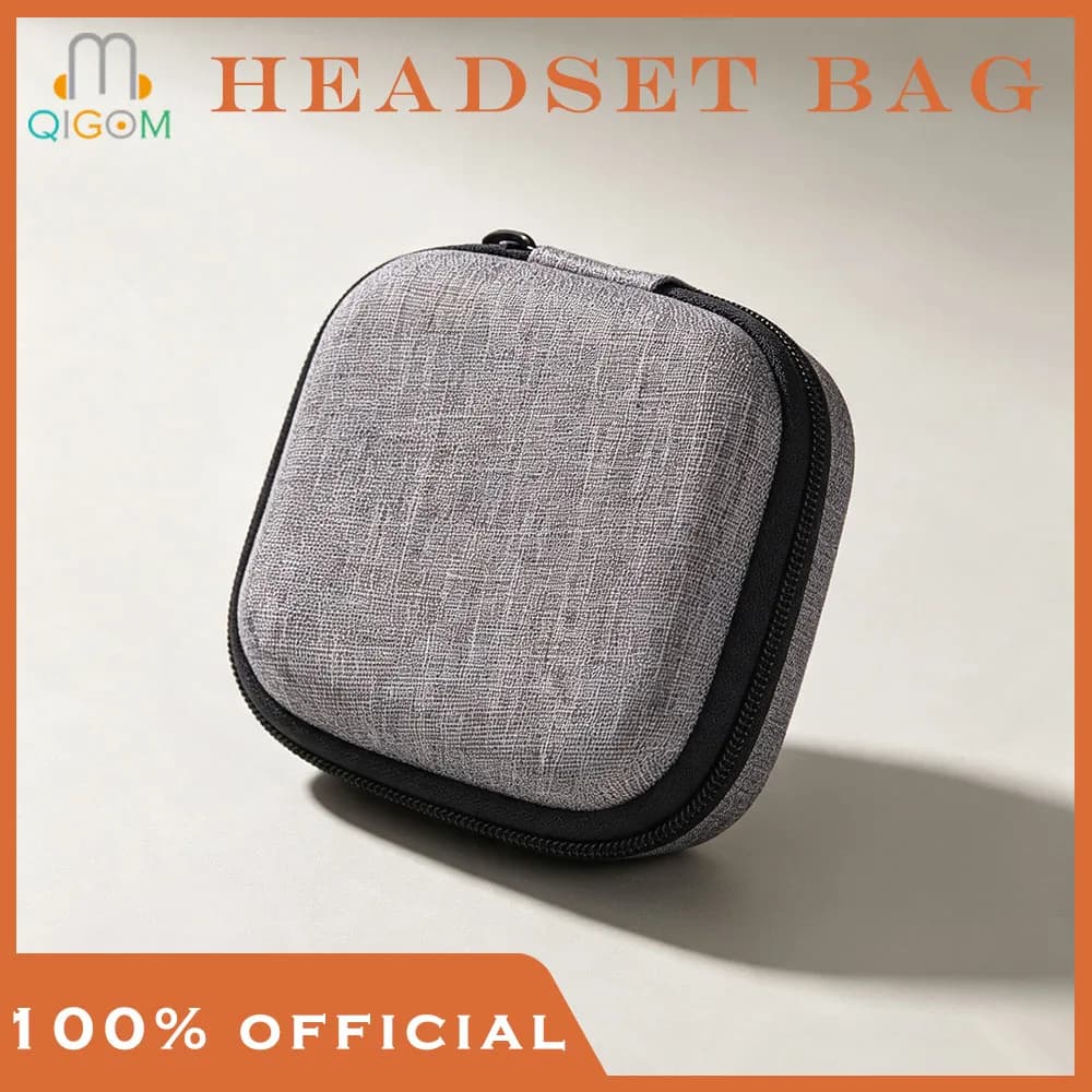 QIGOM Earphone Bag Shockproof Waterproof, Easy to Store, for USB Flash Drive / Earphones / Data Cable / Storage Card