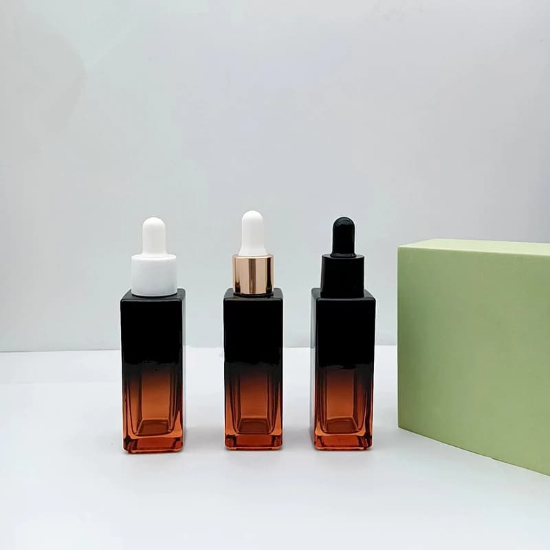 Flaconi contagocce in vetro da 50 pezzi da 30ml con tappi flaconi per campioni di olio essenziale in vetro ambrato