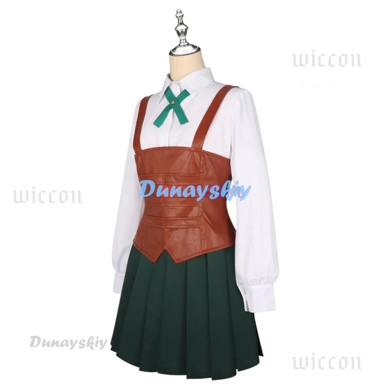 Utsukushisugi Mimimi Costume da Cosplay con Parrucca, Gonna Uniforme JK, Outfit per Festa di Halloween