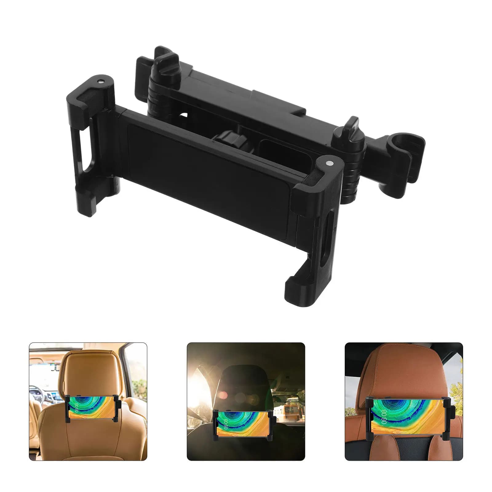 Stretchable Car Headrest Phone Holder Adjustable Backseat Mount for Tablets Phones Stable View Multiangle Car Accessories