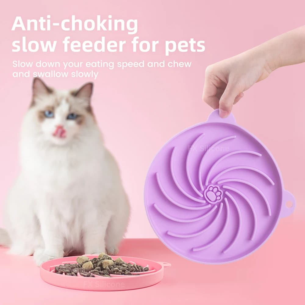 Ciotola per Cani Anti-Ingozzamento in Silicone Alimentare, Ciotola per Alimentazione Lenta, Accessori per l'Alimentazione degli Animali Domestici