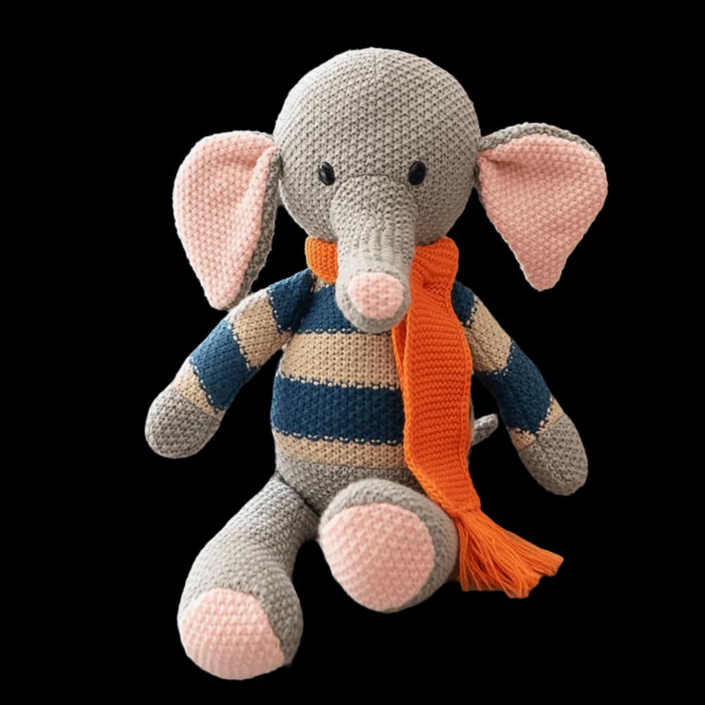 Giocattolo in Peluche Lavorato all'Uncinetto con Design Carino, Stile Kawaii, Texture Morbida e Confortevole, Regalo Educativo per Bambini