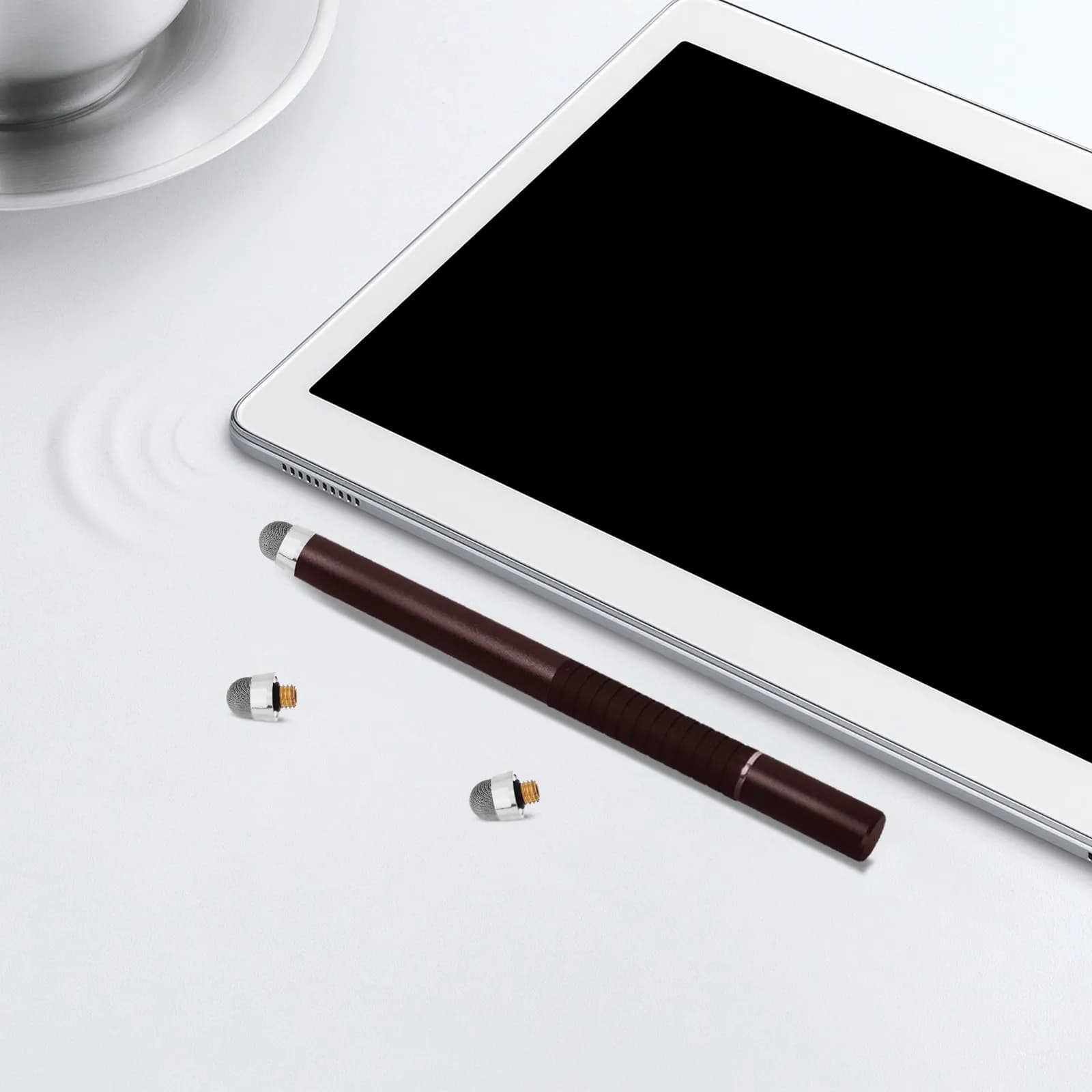 4 punte di ricambio per penna capacitiva, punte in fibra a rete per disegno di precisione, scrittura, schizzi e giochi su touchscreen
