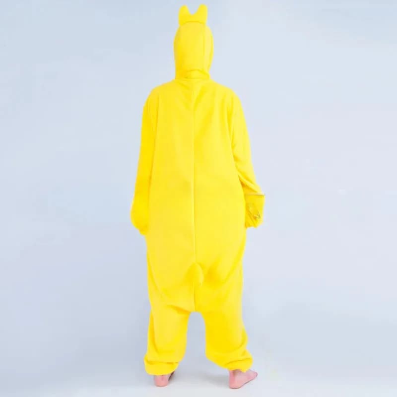 Piccola tuta anatra gialla Pigiama con cappuccio animale a maniche lunghe Abbigliamento da casa casual Autunno Inverno Abbigliamento per la casa per adulti