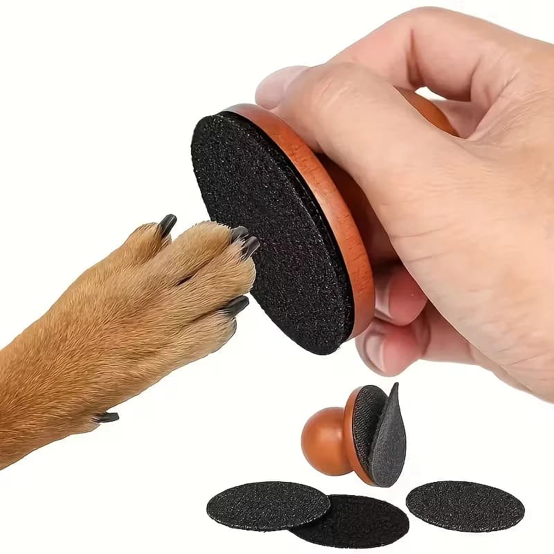 Lima per unghie quadrata per cani - Strumento anti-graffio per la cura delle unghie degli animali domestici per una facile e sicura cura delle unghie canine