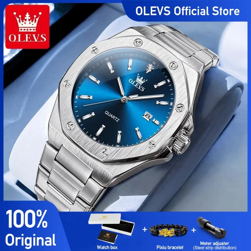 OLEVS 3613 orologi da uomo cronografo multifunzionale orologio da polso originale al quarzo luminoso impermeabile orologio automatico Reloj