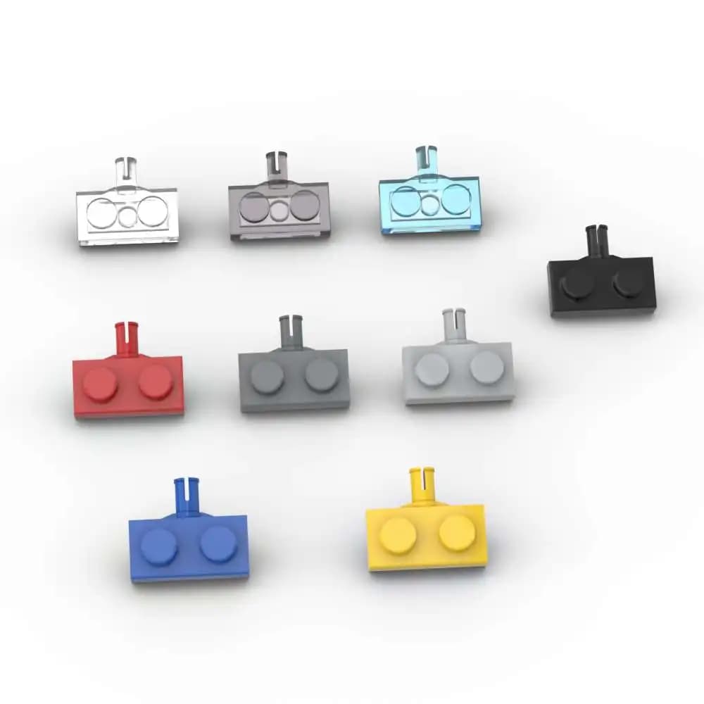MOC 10PCS 21445 Modificato 1x2 Building Blocks 6157 Con Ruota Supporto Piastra Mattoni Particelle Puzzle Giocattolo Per Bambini Compleanno Regalo Del Capretto