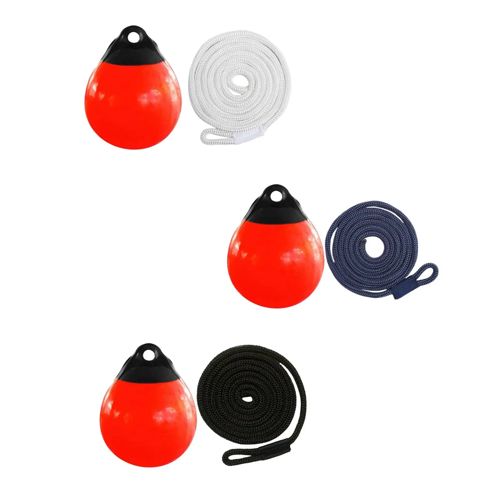 Parafango Marino in PVC Gonfiabile, Boa Paracolpi Rotonda per Ancoraggio, Accessorio di Protezione per Piccole Imbarcazioni e Yacht