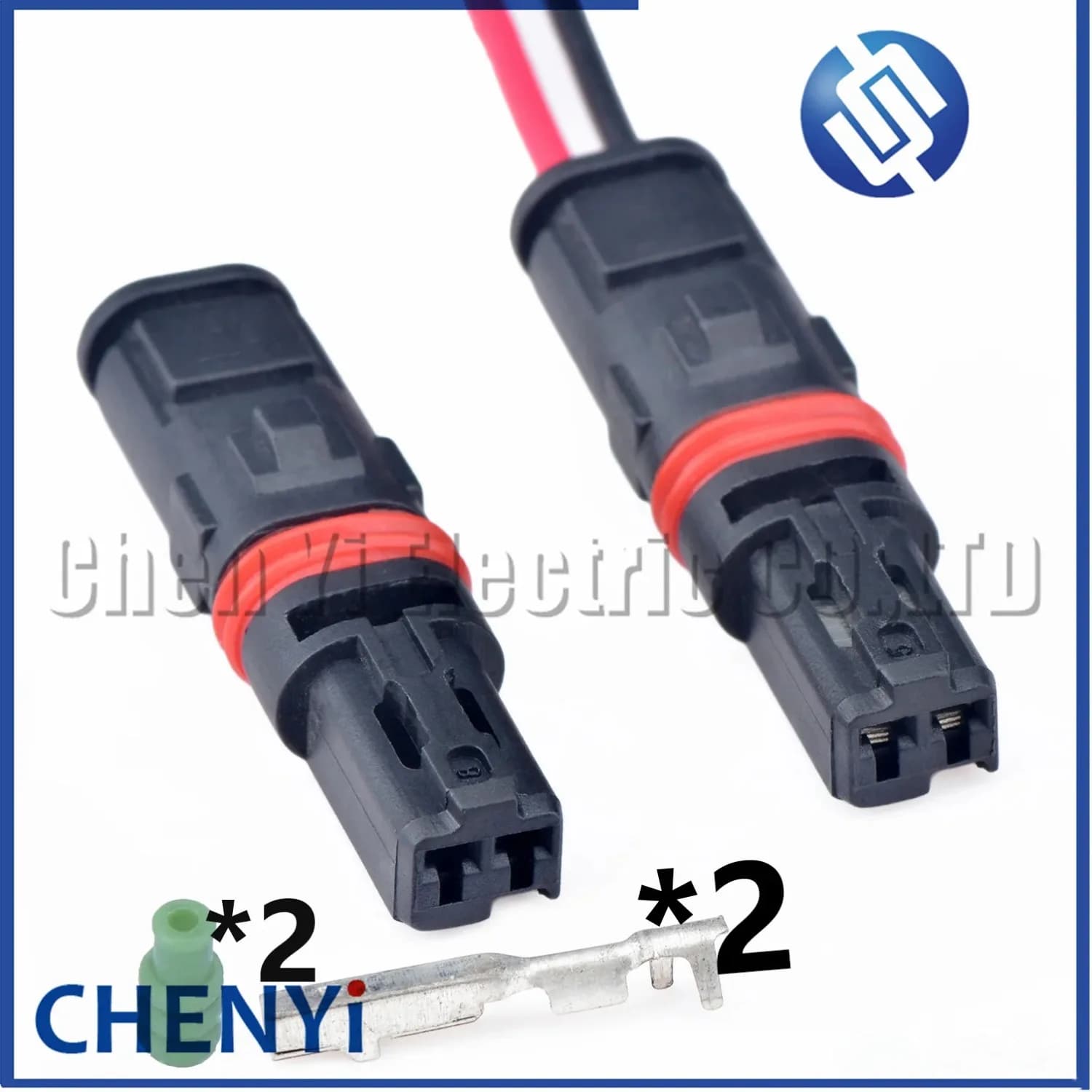 Connettore a 2 pin per modifiche luci LED auto, per maniglia portiera, sedile, specchietto retrovisore, riscaldamento, cablaggio, spina