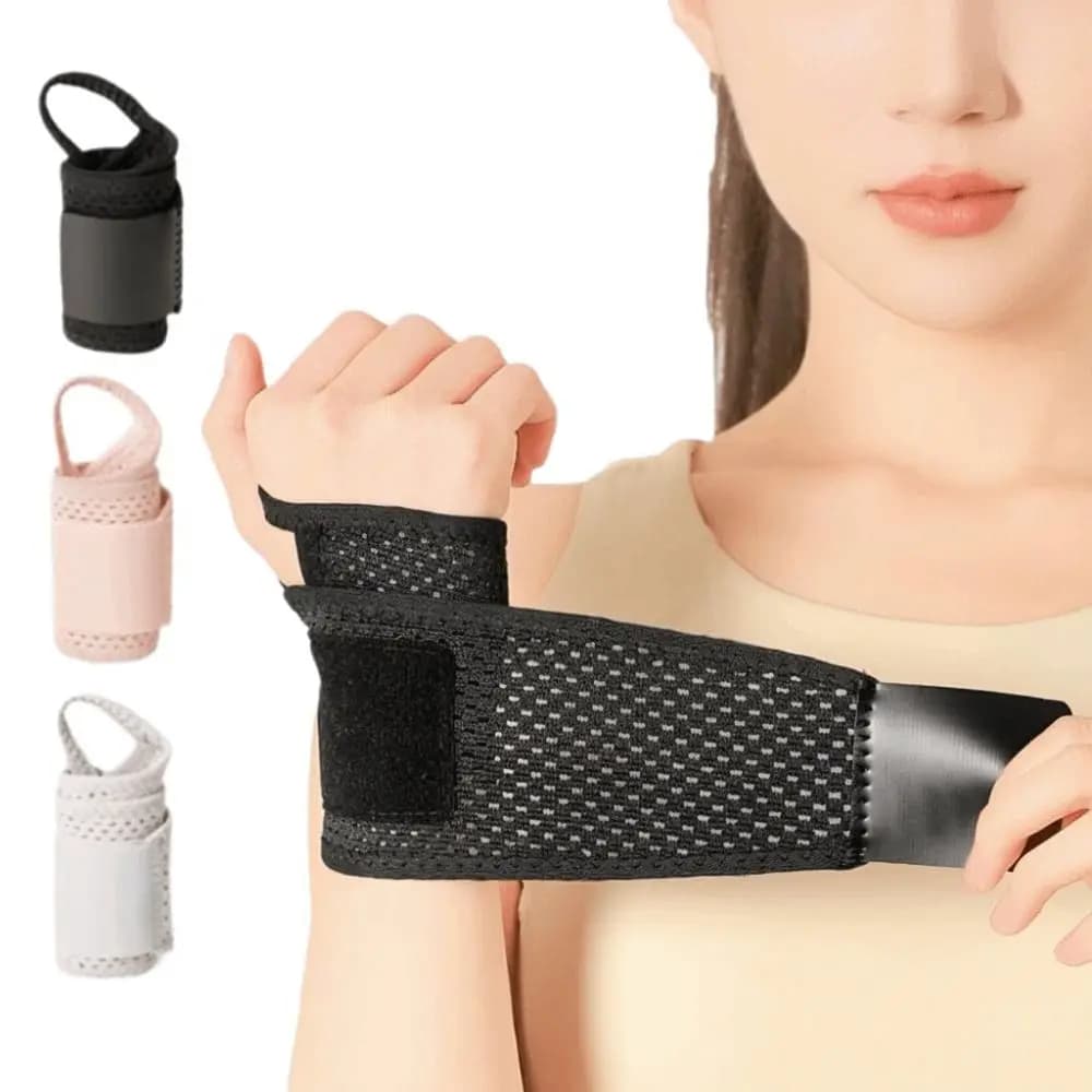 Supporto per Polso Unisex Traspirante, Protezione Regolabile Pressurizzata, Fascia Elastica per Polso, Protezione per Tendini