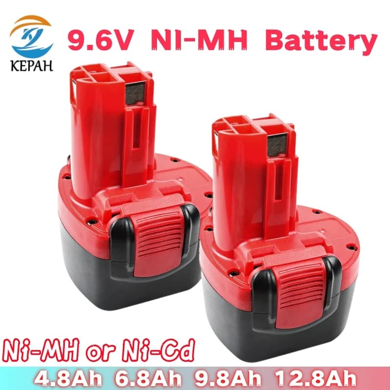 NEW 9.6V 4.8-12.8AH Ni-MH or Ni-Cd Battery Electric Screwdriver Drill GSR 7.2-1 2607335437 2607335587 BH-744 B-8308