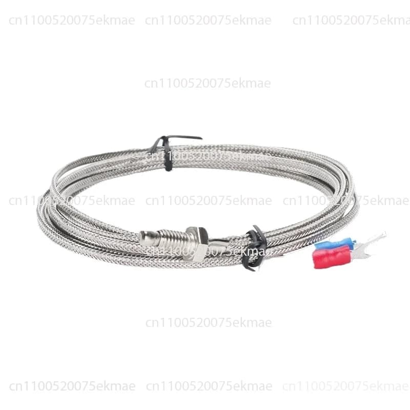 Screw Thermocouple M8 PT100 5m Wire Temperature Sensor Thermostat Probe Sensor