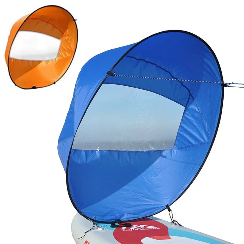 Vela da vento pieghevole per kayak, vela da paddle pieghevole per SUP Paddle Board, canoa, gommone, durevole e leggero