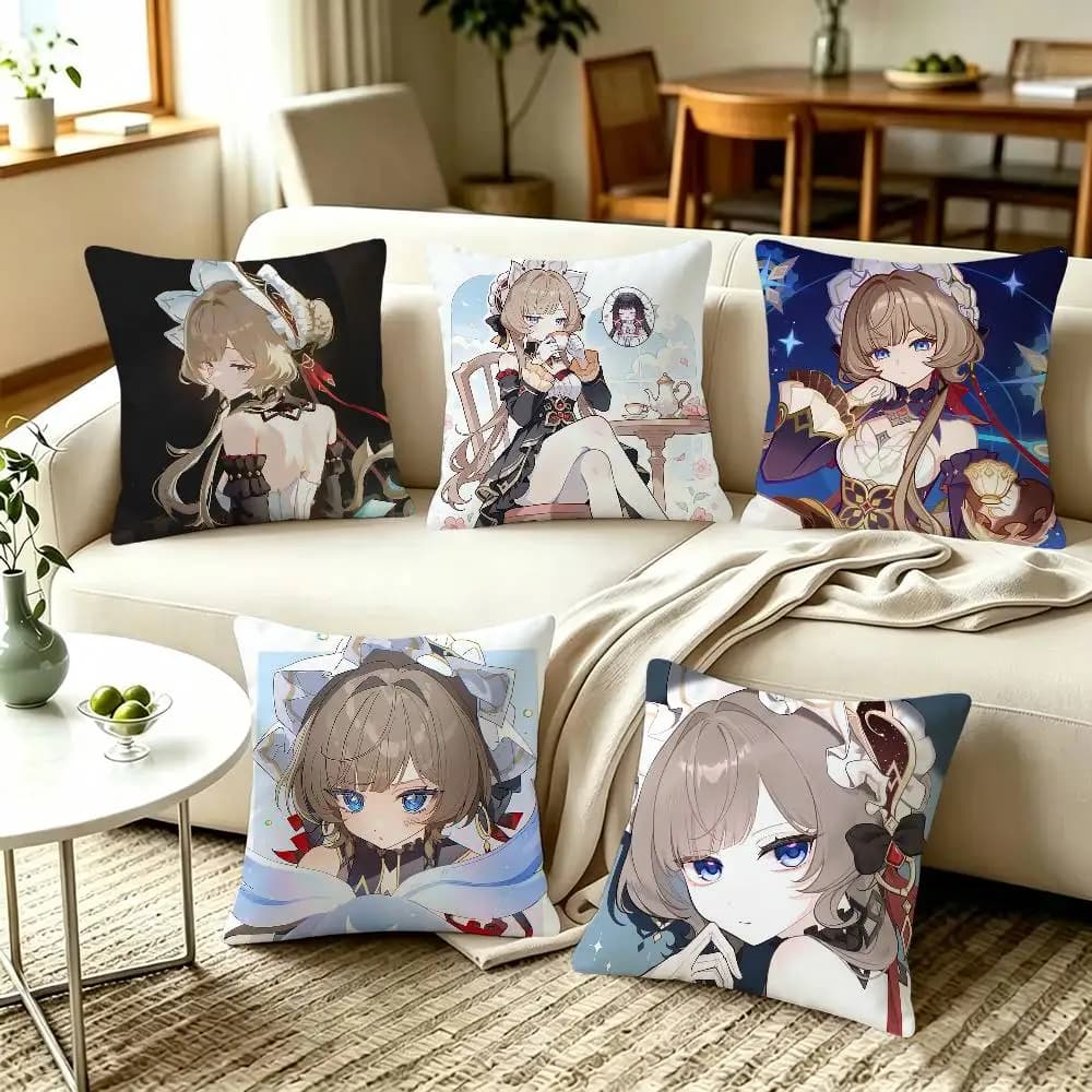 Sandrone Genshin Impact Game Home Sofa Cushion Covers and Aecorative Custom Pillow Covers