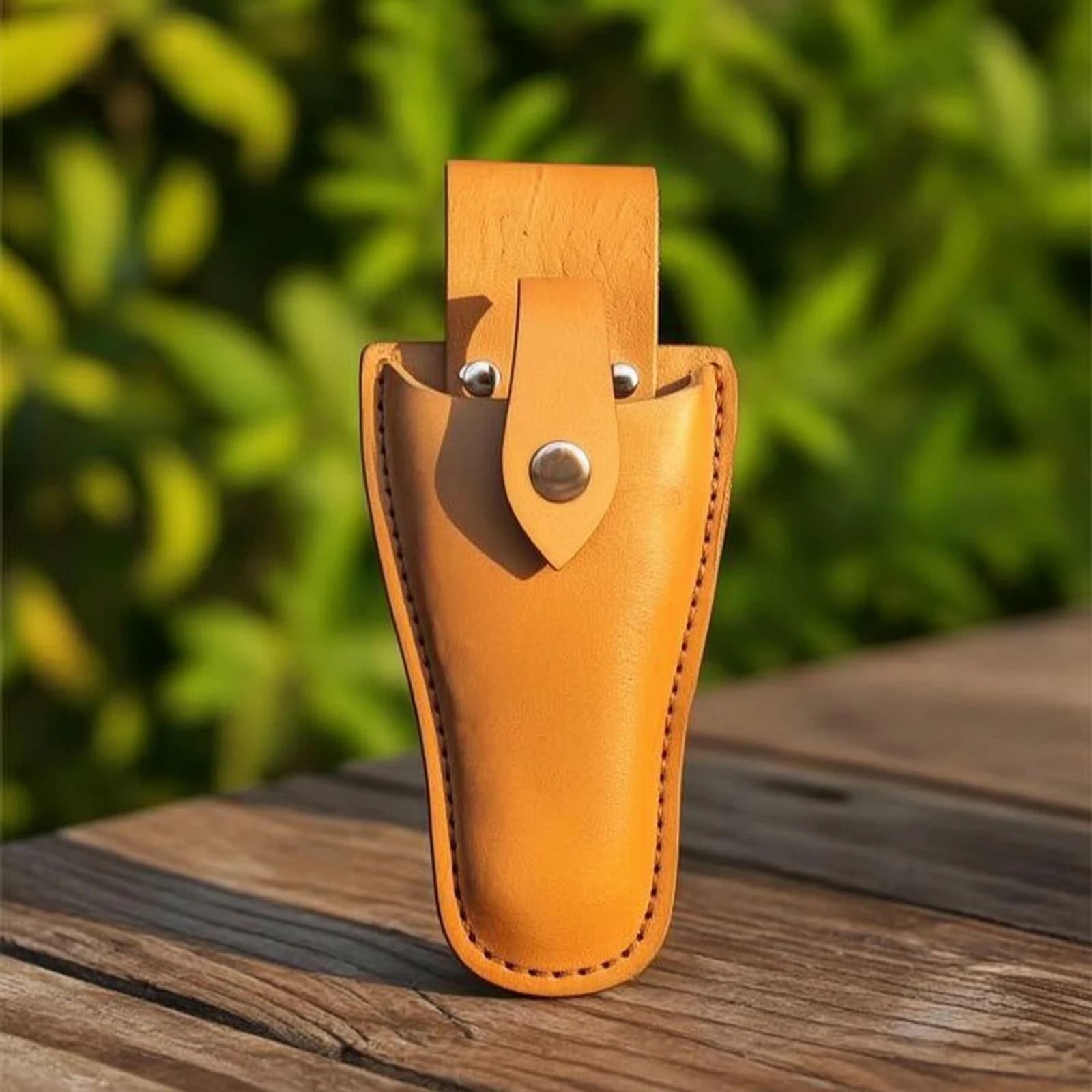 Leather Hand Pruner Sheath Sturdy Leather Pruner Sheath Pruning Shear Sheath Cowhide Pruning Shears Pouch Stitched
