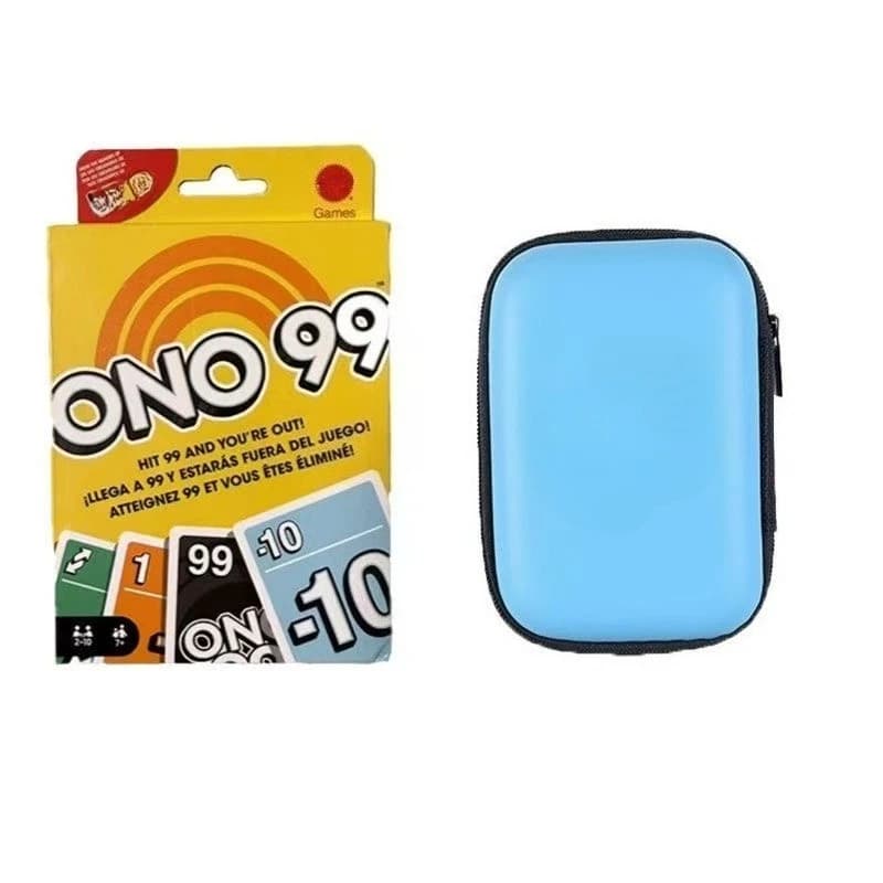 ONO99 Custodia da viaggio con cerniera per carte abbinate Porta giochi da tavolo Pacchetto di archiviazione di poker per bambini Divertimento porta carte di intrattenimento Mini borsa