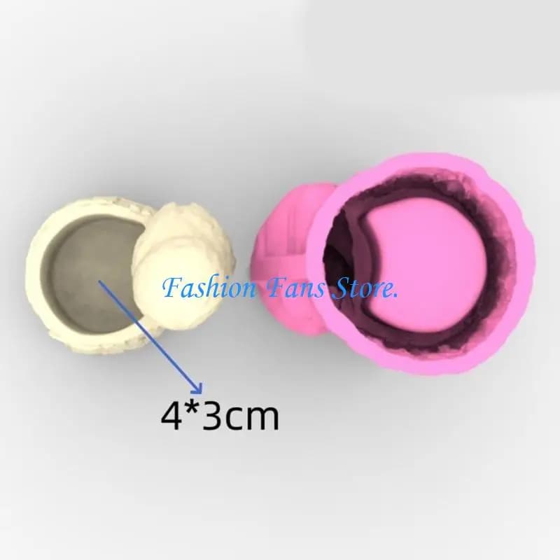 Stampo artigianato in silicone riutilizzabile C71D per creazione fioriere e decorazioni succulente gufo