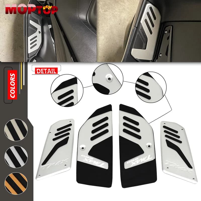 NUOVO tmax560 Moto Pedana Passi Per TMAX560 TMAX 560 TECH MAX 20-21 Anteriore Posteriore Poggiapiedi Pioli Piastra Pad Footpad
