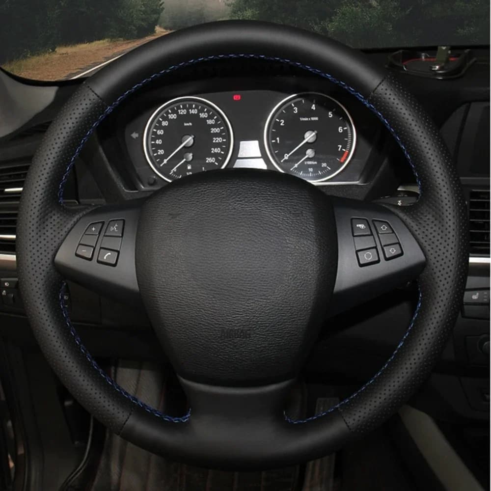 Black Artificial Leather Hand Sewn Car Cover for BMW E70 X5 2008 2009 2010 2011 2013 2008- 2013