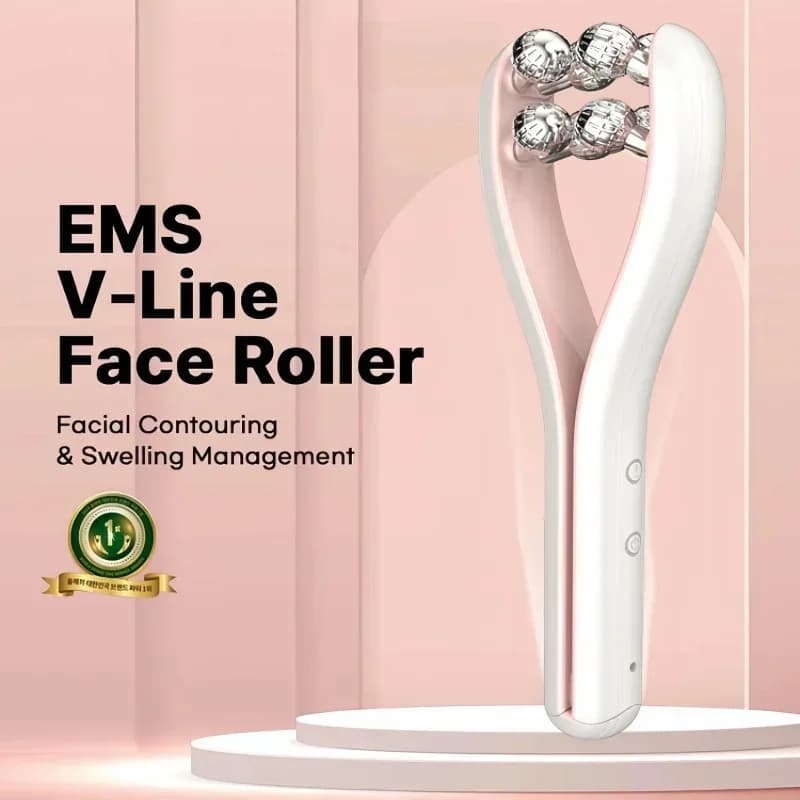 EMS Roller Face-Slimming Artefact V-Face Beauty facial massager to firm and lift the face