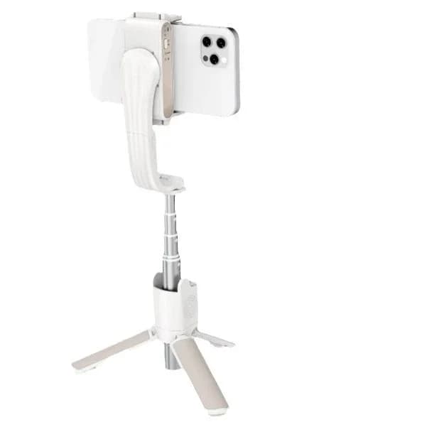 Piccolo stabilizzatore cardanico con tracciamento facciale anti-vibrazione Q, selfie stick portatile per seguire la foto Rotazione di 360 gradi