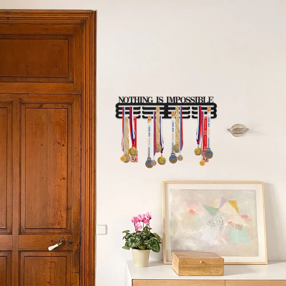 1pc Medal Hanger Display Rack Frame – Stainless Steel Medal Holder for Sports