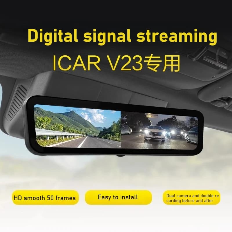 For Chery ICAR V23 streaming multimedia mirror retrovisore dash cam special update for hidden night vision HD