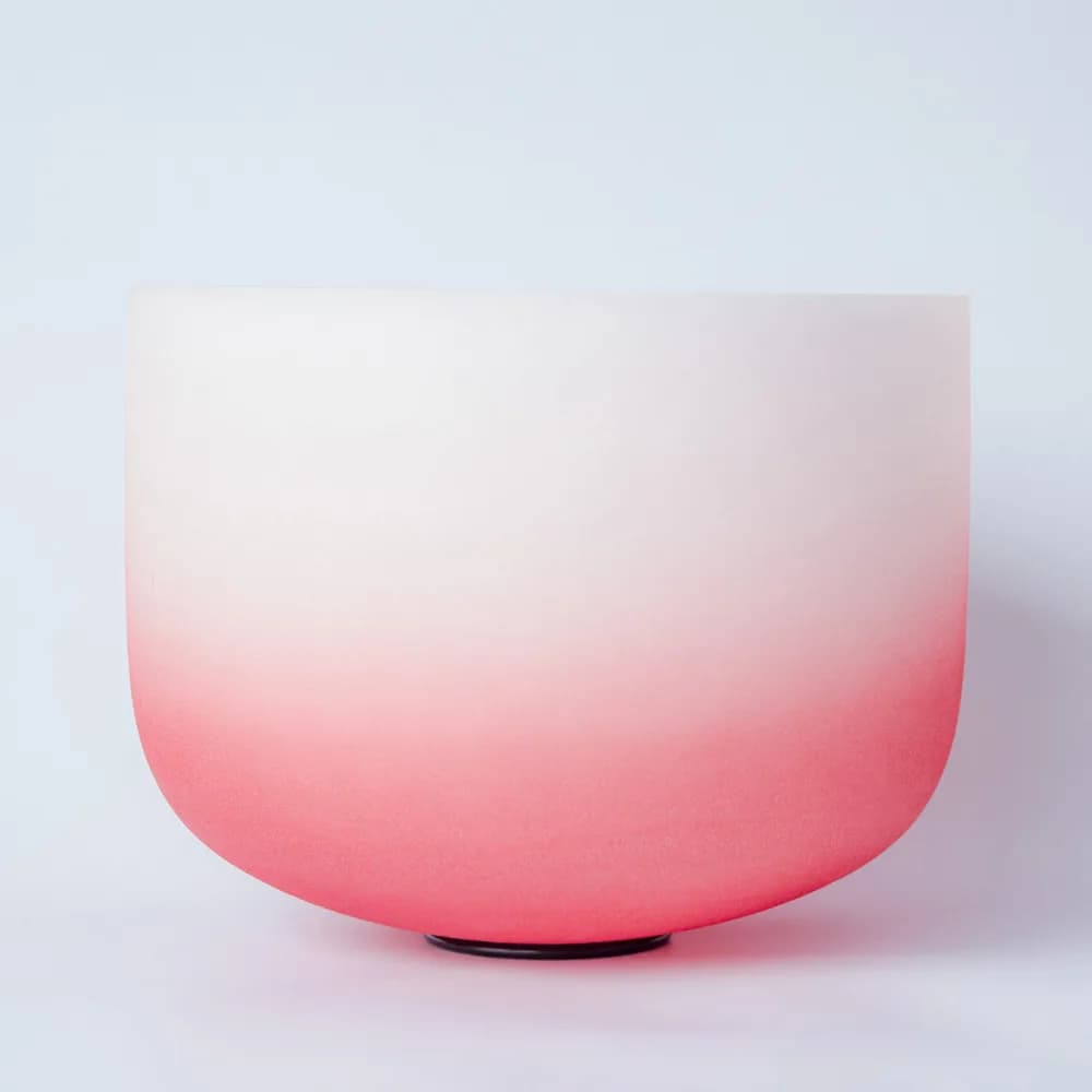 Red crystal bowl singing, body purification meditation tapping bowl sound therapy meditation