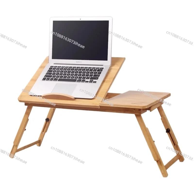 Laptop Tablet PC Stand, PC Table with Fan, Factory Price, Bamboo, Black, Home Furniture, Carton, Modern