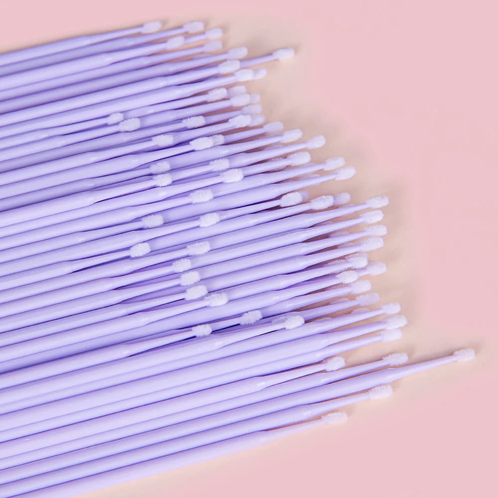 200/500 pz. Spazzolini Monouso in Microfibra Senza Pelucchi, Applicatori per Nail Art, Pennelli per Ciglia Finte, Spazzolini per la Pulizia del Mascara