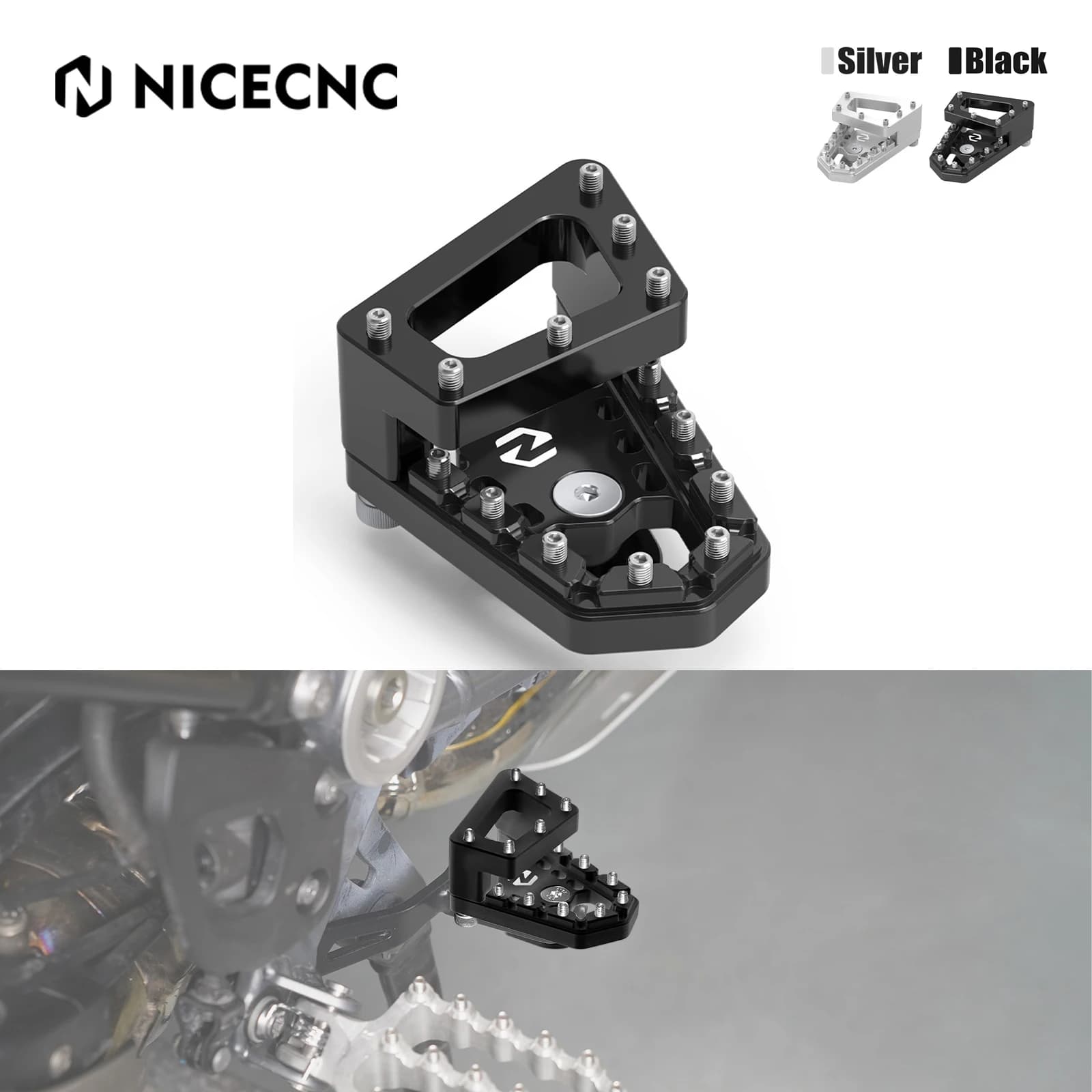 Per BMW R1250GS 2018 2019 2020 2021 2022 2023 DualControl Leva del freno posteriore Pedale Passo Punta Piastra Extender R 1250 GS R 1250GS